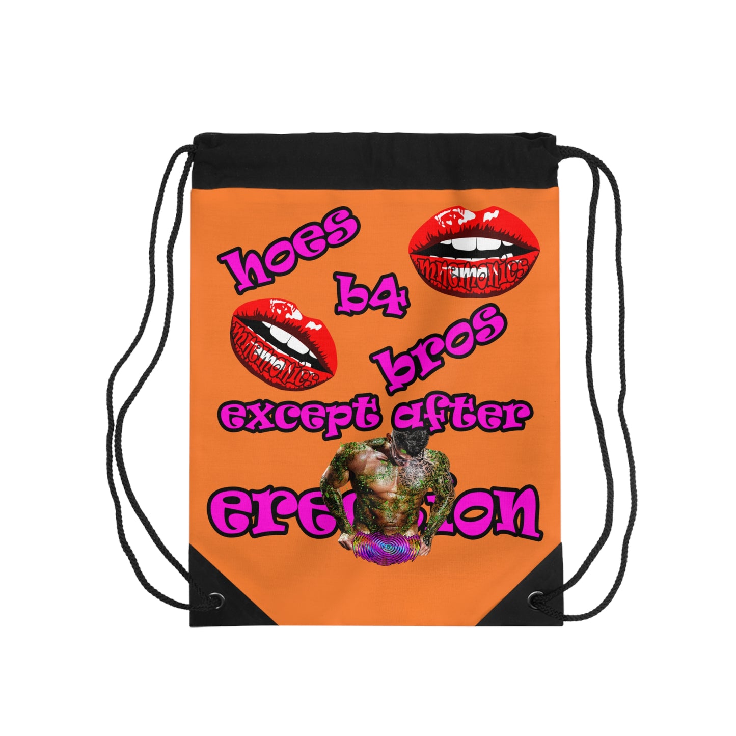 hoes b4 bros - Drawstring Bag (crusta)