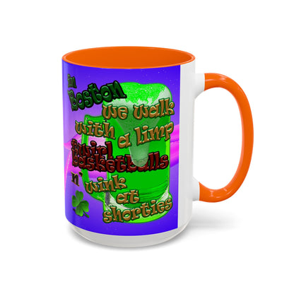 celtics logo - Accent Mug (purple-pink wave)