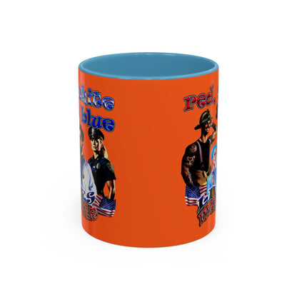 rw&b lives matter - Accent Mug (orange)