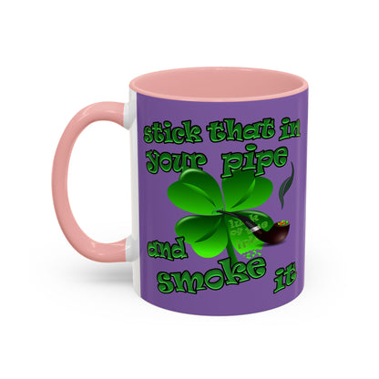 celtics logo - Accent Mug (light purple)
