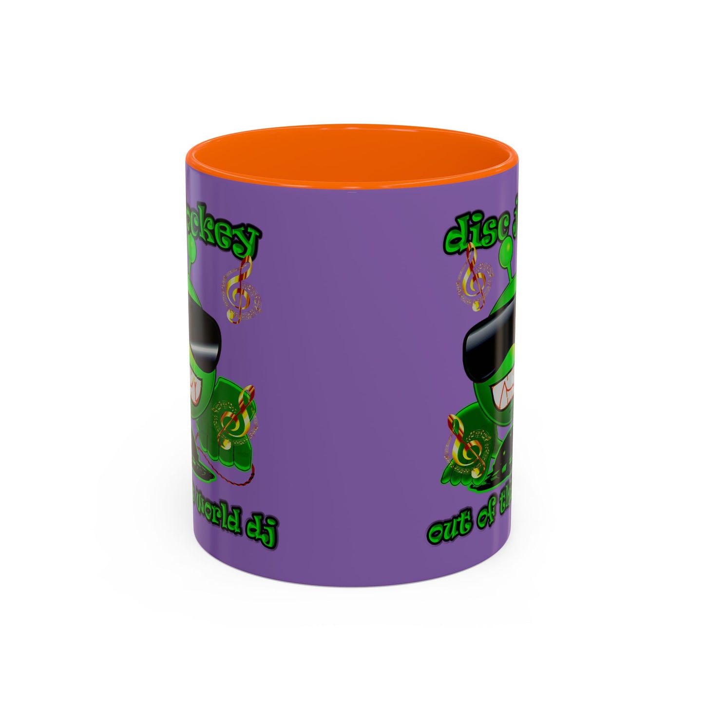 disc jockey - Accent Mug (light purple)