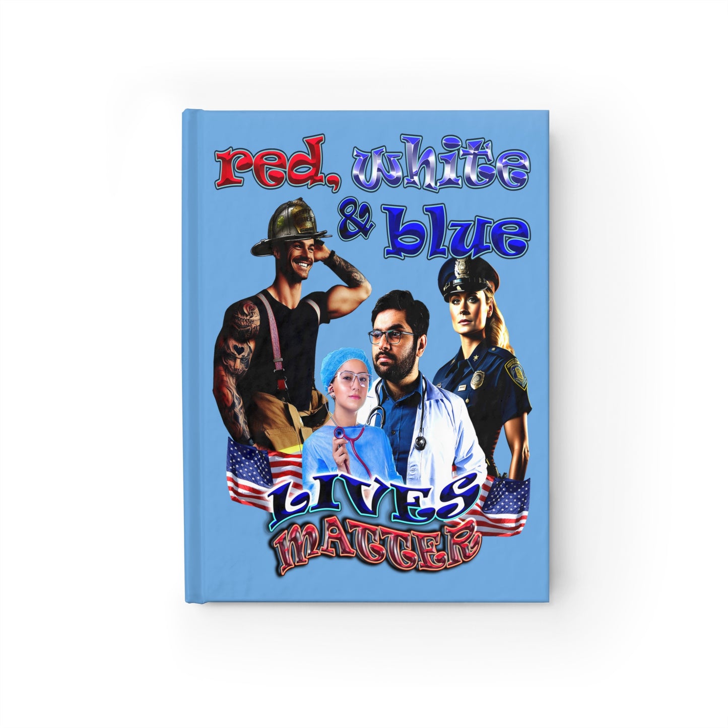 rw&b lives matter - journal-lined (light blue)