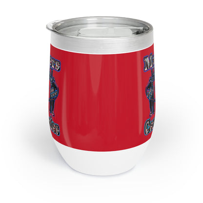 em cee squared - Chill Wine Tumbler (dark red)