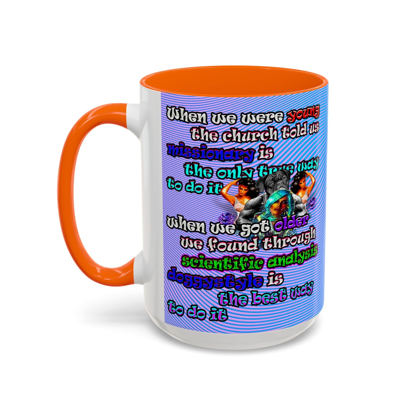 doggystyle - Accent Mug (light blue-purple wave)