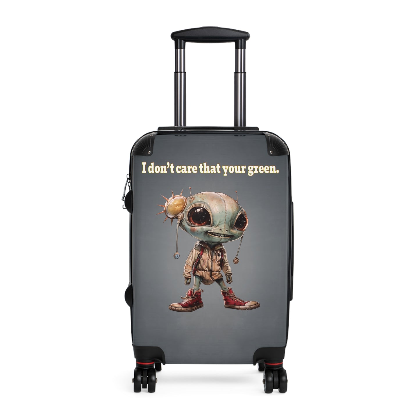I don't care that your green - Suitcase (grey-light grey)