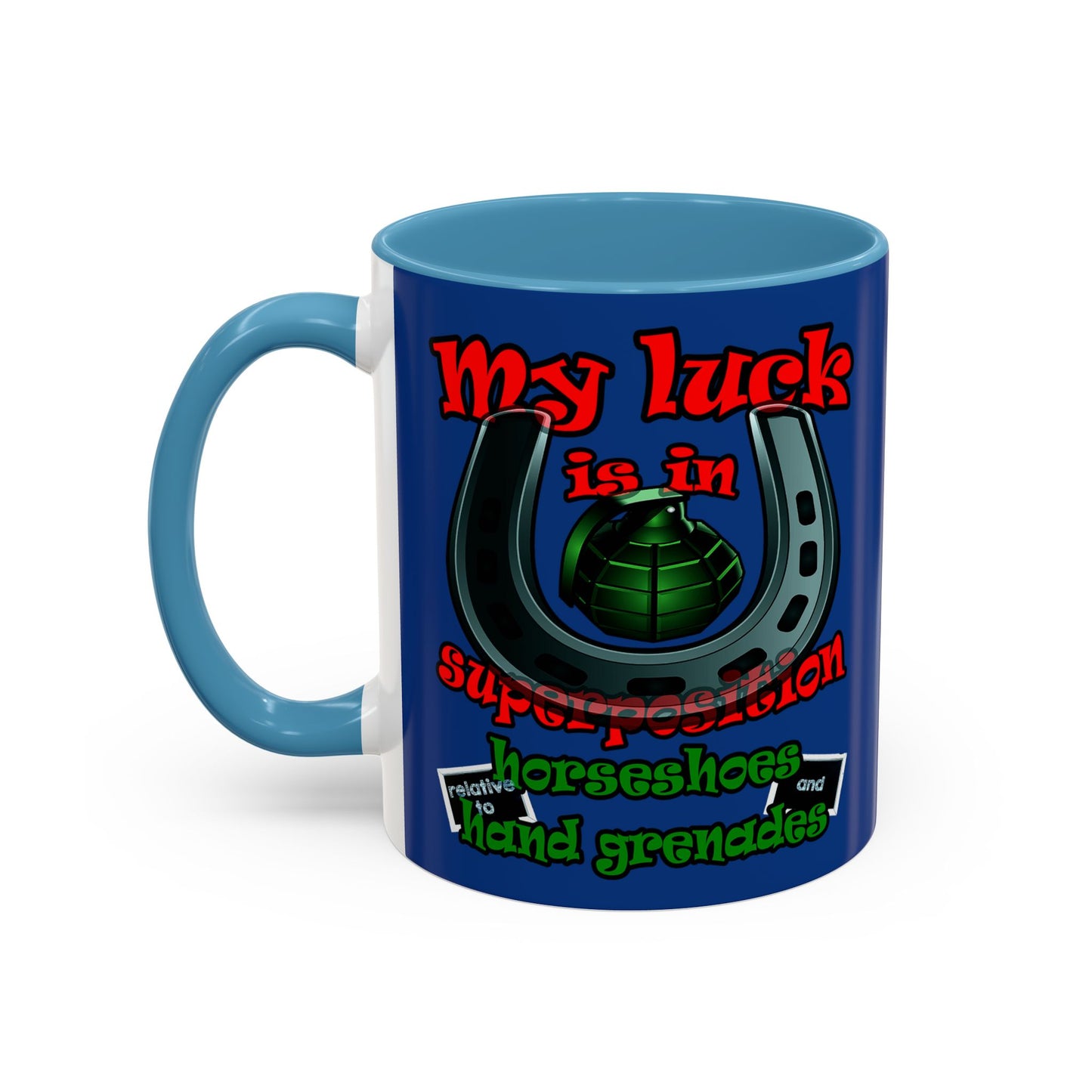 my luck - Accent Mug (dark blue)