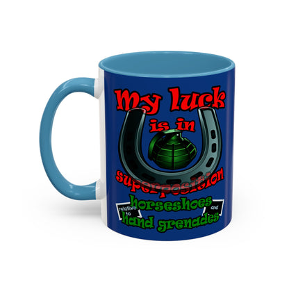my luck - Accent Mug (dark blue)