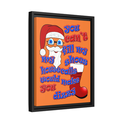 santa's shoes - framed canvas art (crusta)