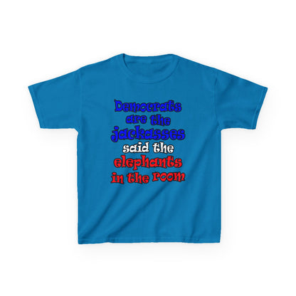 donkeys and elephants - Kids Heavy Cotton™ Tee
