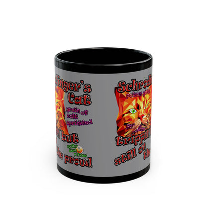 schrodinger's cat - Black Mug (grey)