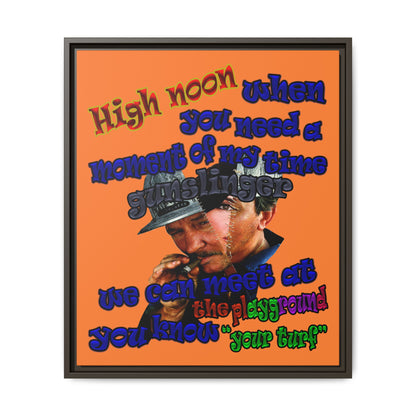 high noon - framed canvas art (crusta)