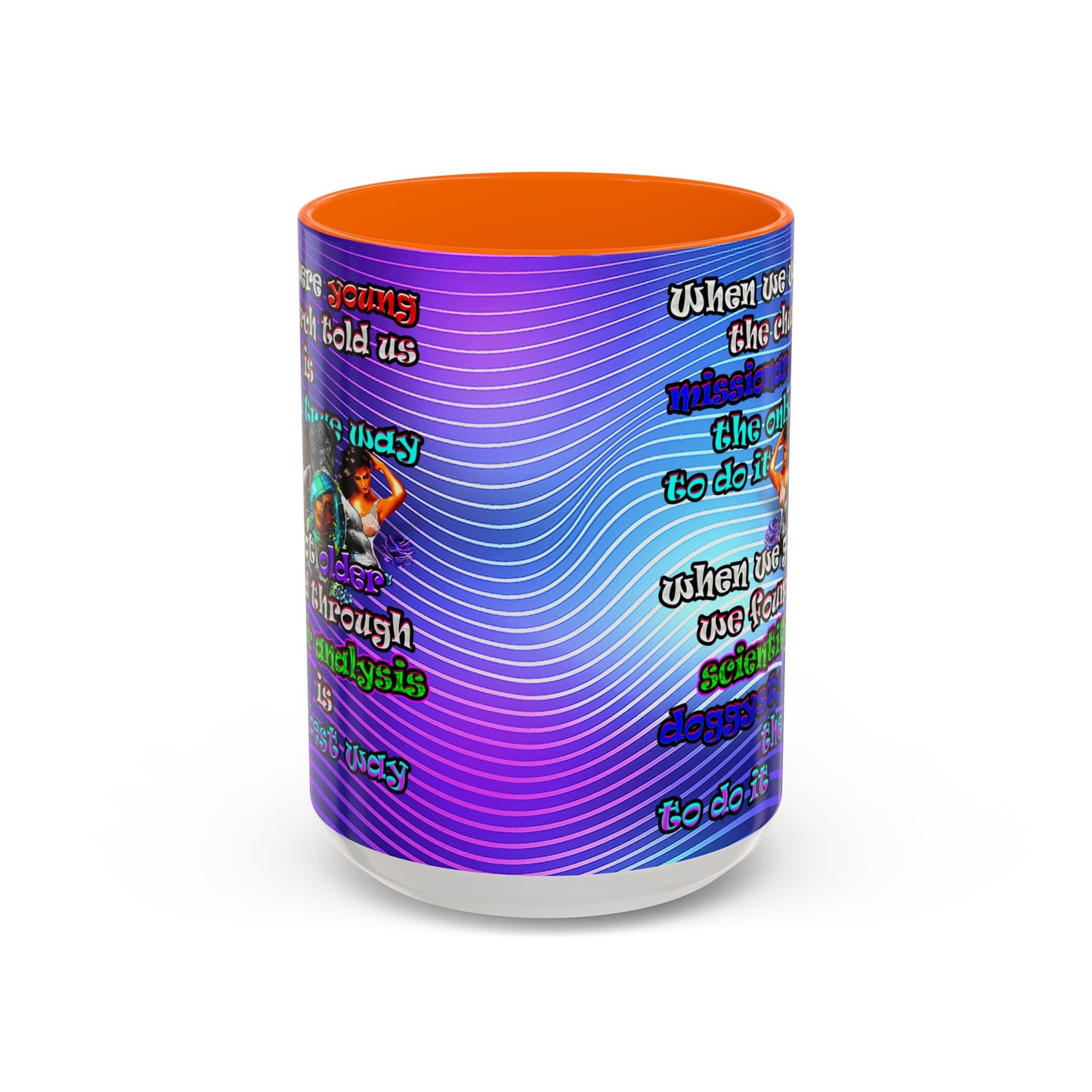 doggystyle - Accent Mug (purple wave)