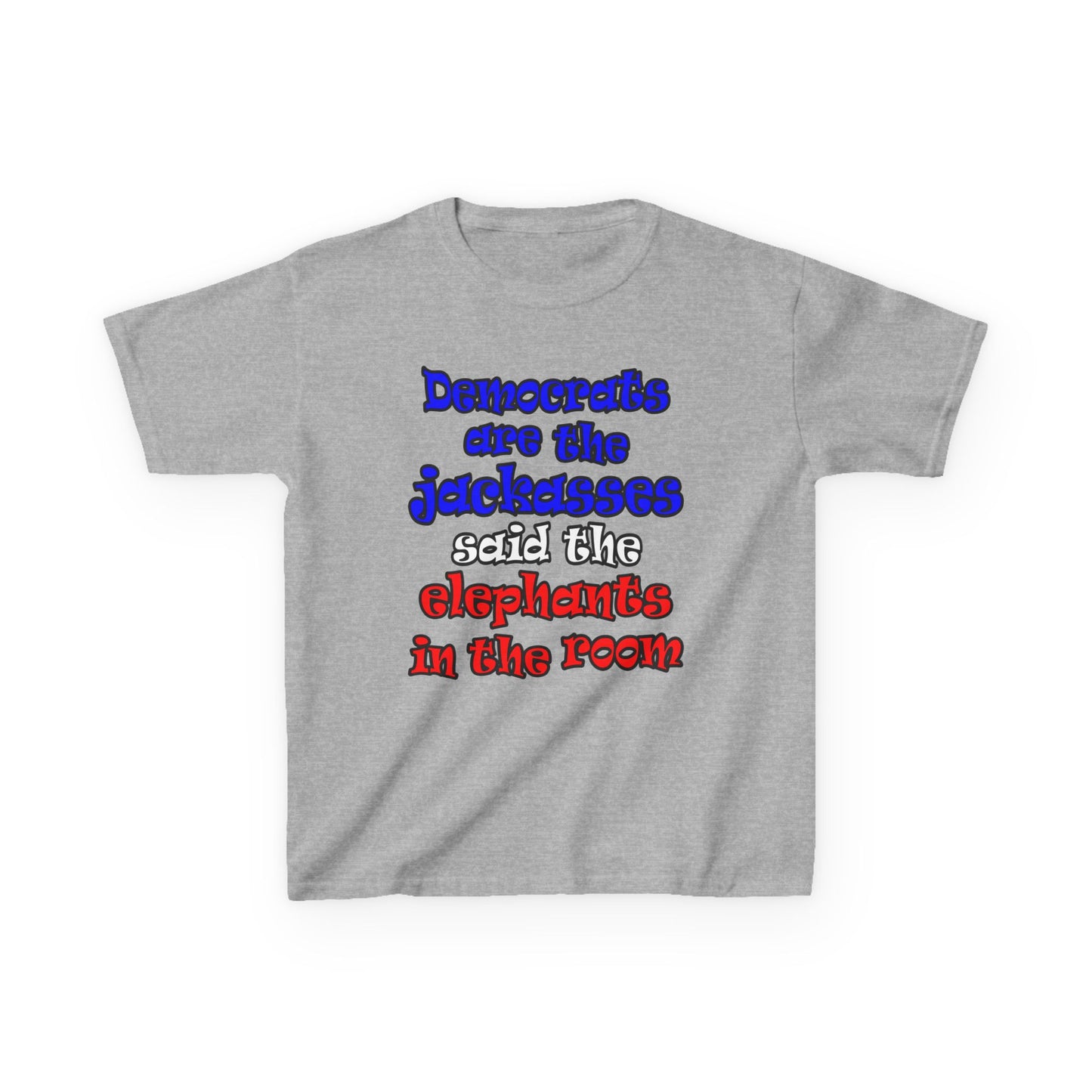donkeys and elephants - Kids Heavy Cotton™ Tee