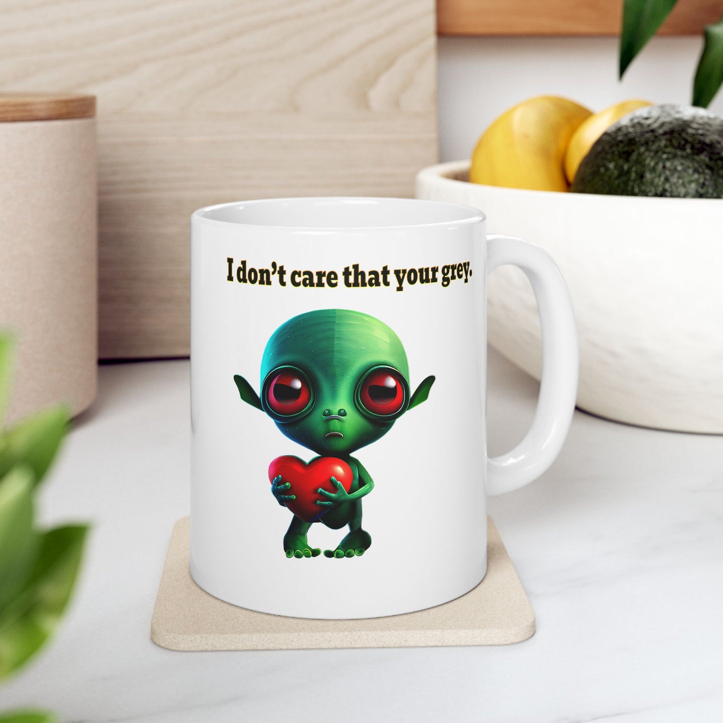 I don't care that your grey - White Mug (white)