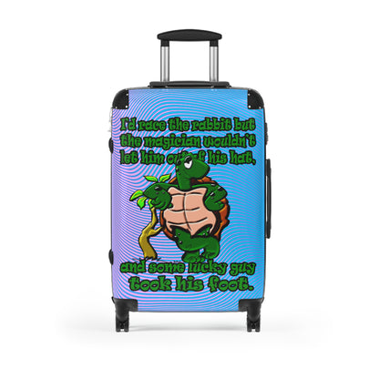 turtle race - Suitcase (light blue-purple wave)