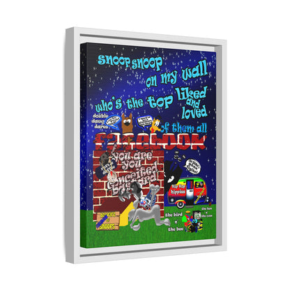snoops - framed canvas art