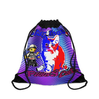 tag that - Drawstring Bag (purple wave)