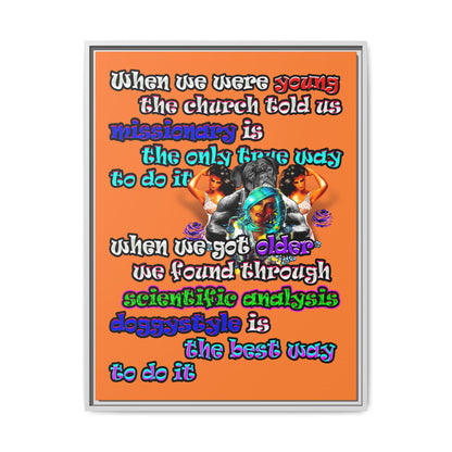doggystyle - framed canvas art (crusta)