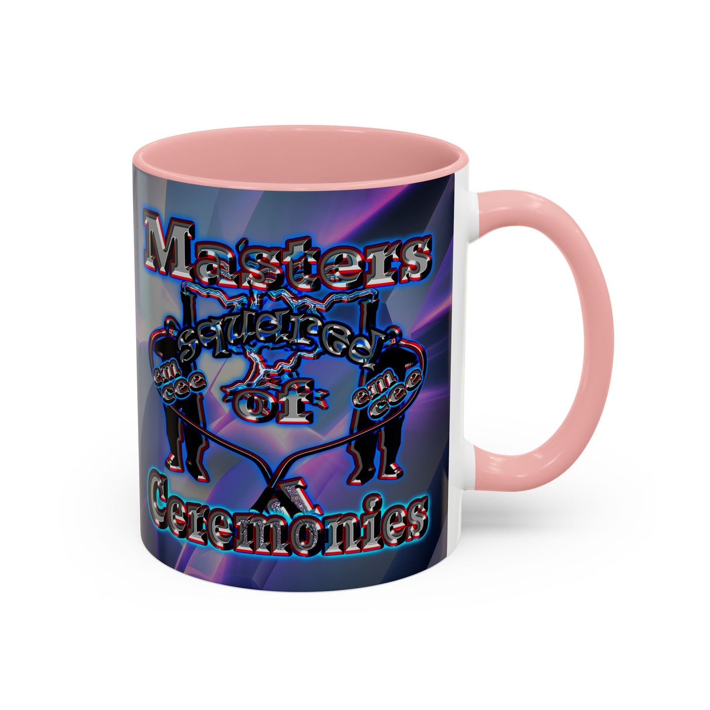 em cee squared - Accent Mug (grey-pink wave)