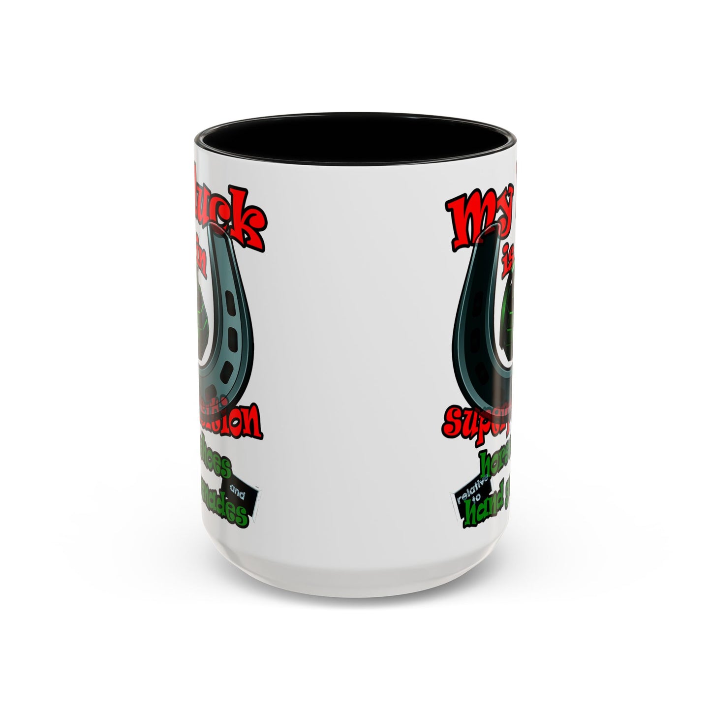 my luck - Accent Mug (white)