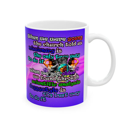 doggystyle - White Mug (purple-pink wave)