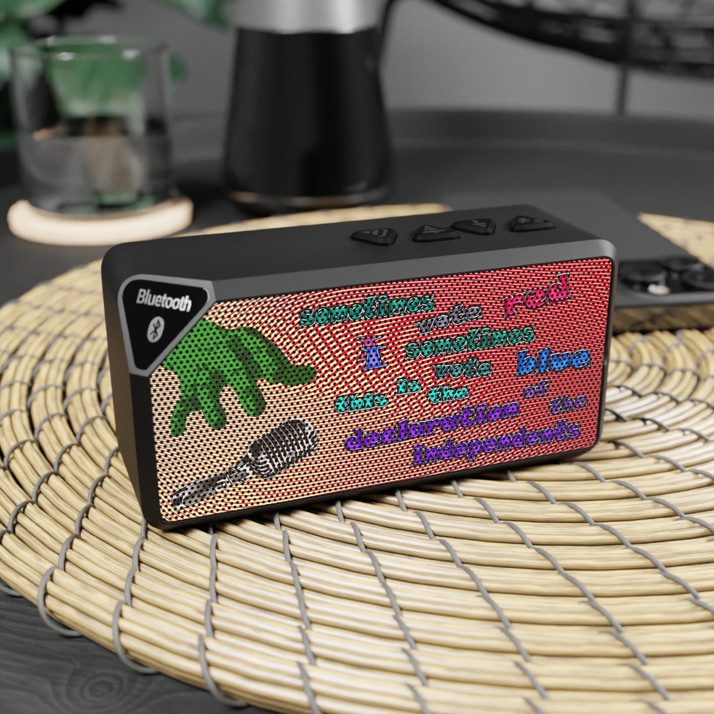 declaration of the independents - Jabba Bluetooth Speaker (yellow-orange wave)