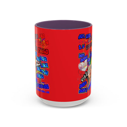 drop the beat - Accent Mug (yellow)
