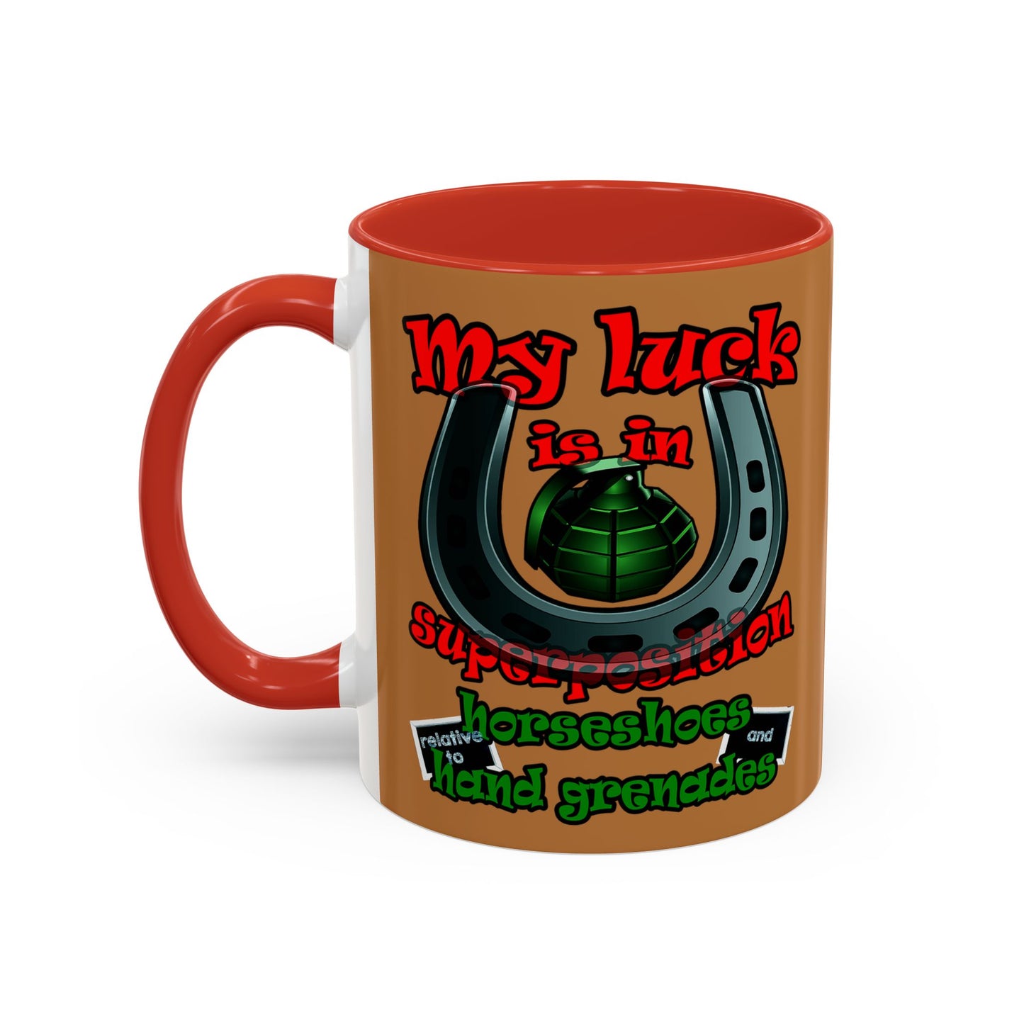 my luck - Accent Mug (light brown)