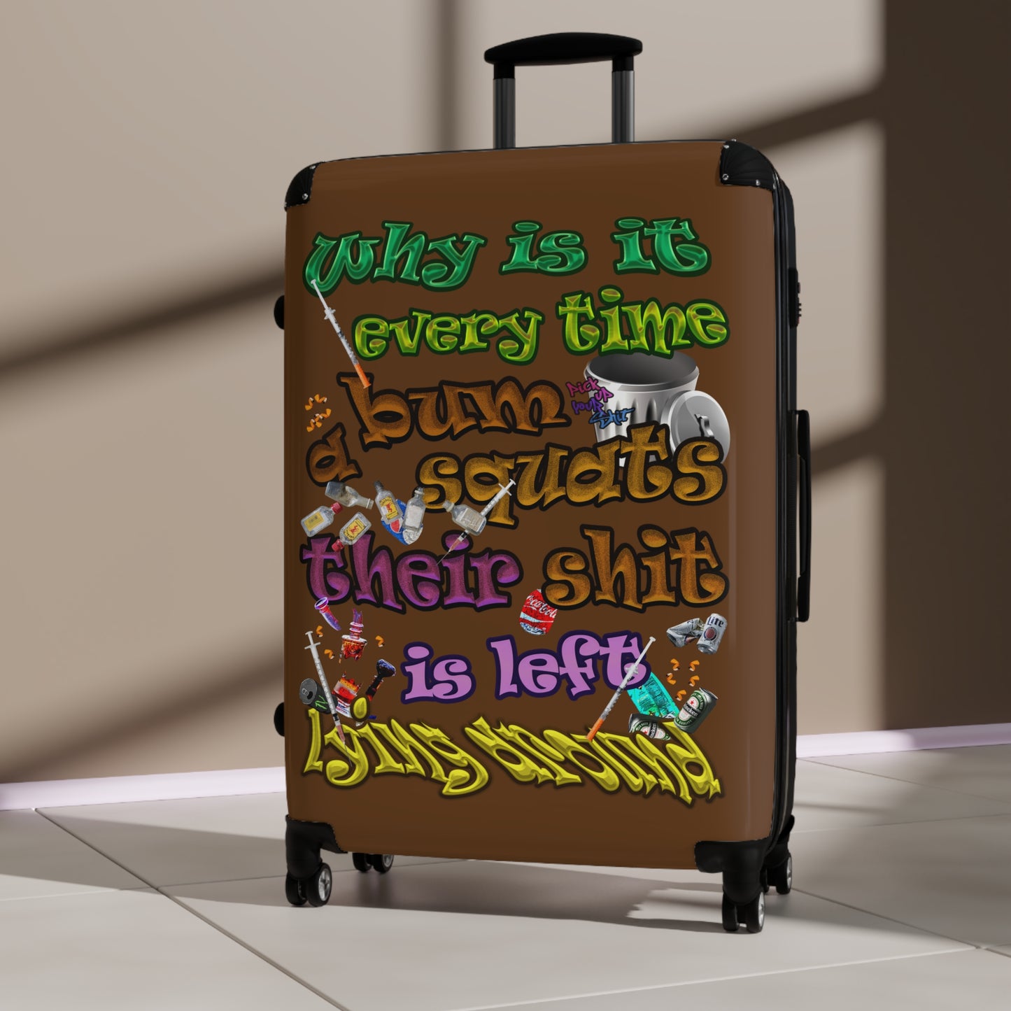 the bum's shit - Suitcase (brown)