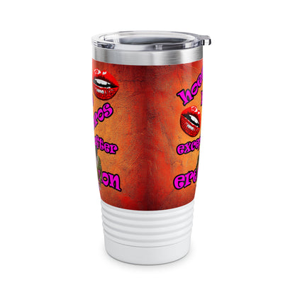 hoes b4 bros - Ringneck Tumbler, 20oz (burnt orange)