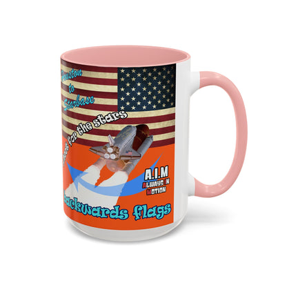 shoot for the stars - Accent Mug (orange)