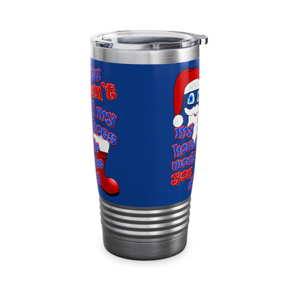 santa's shoes - Ringneck Tumbler, 20oz (dark blue)