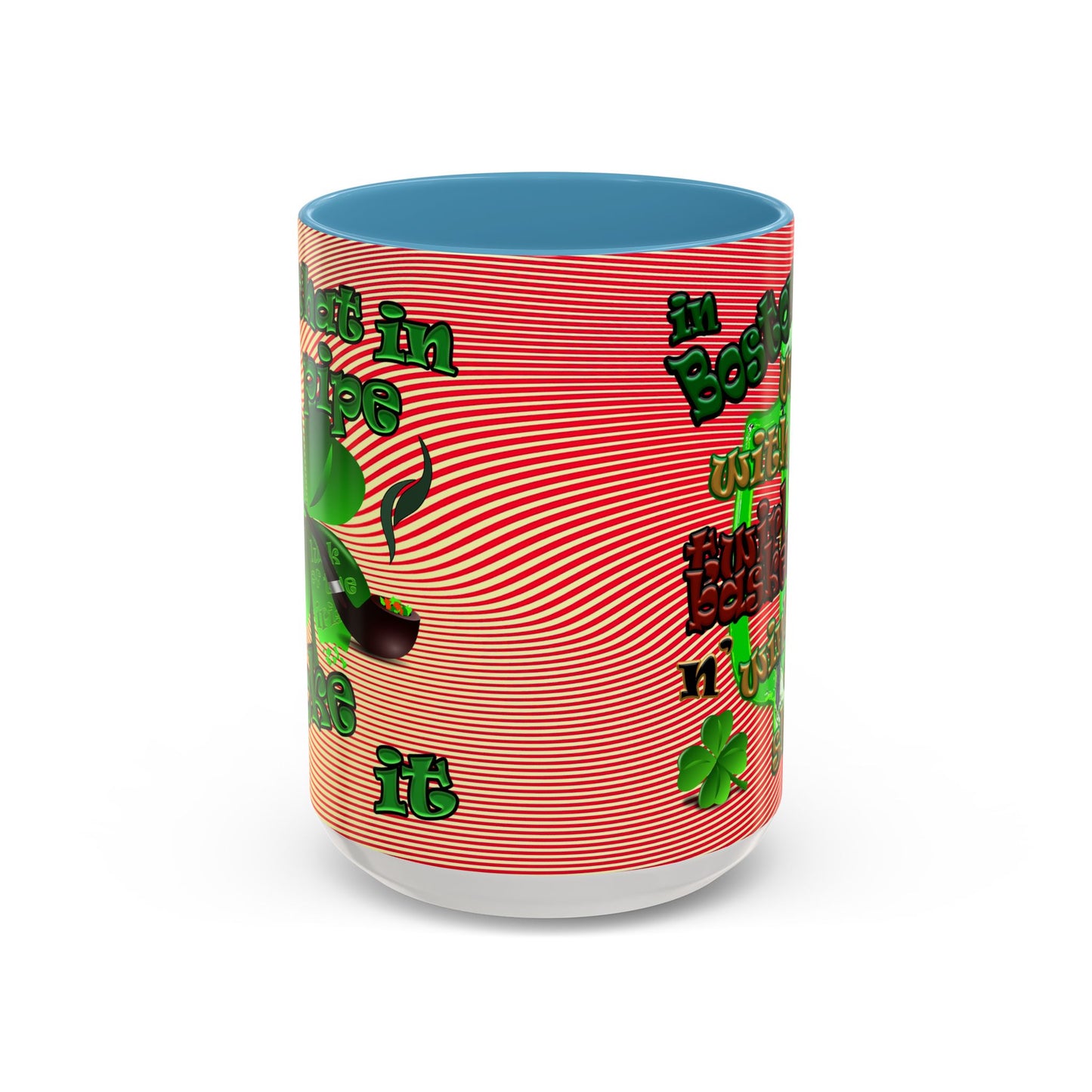 celtics logo - Accent Mug (yellow-orange wave)