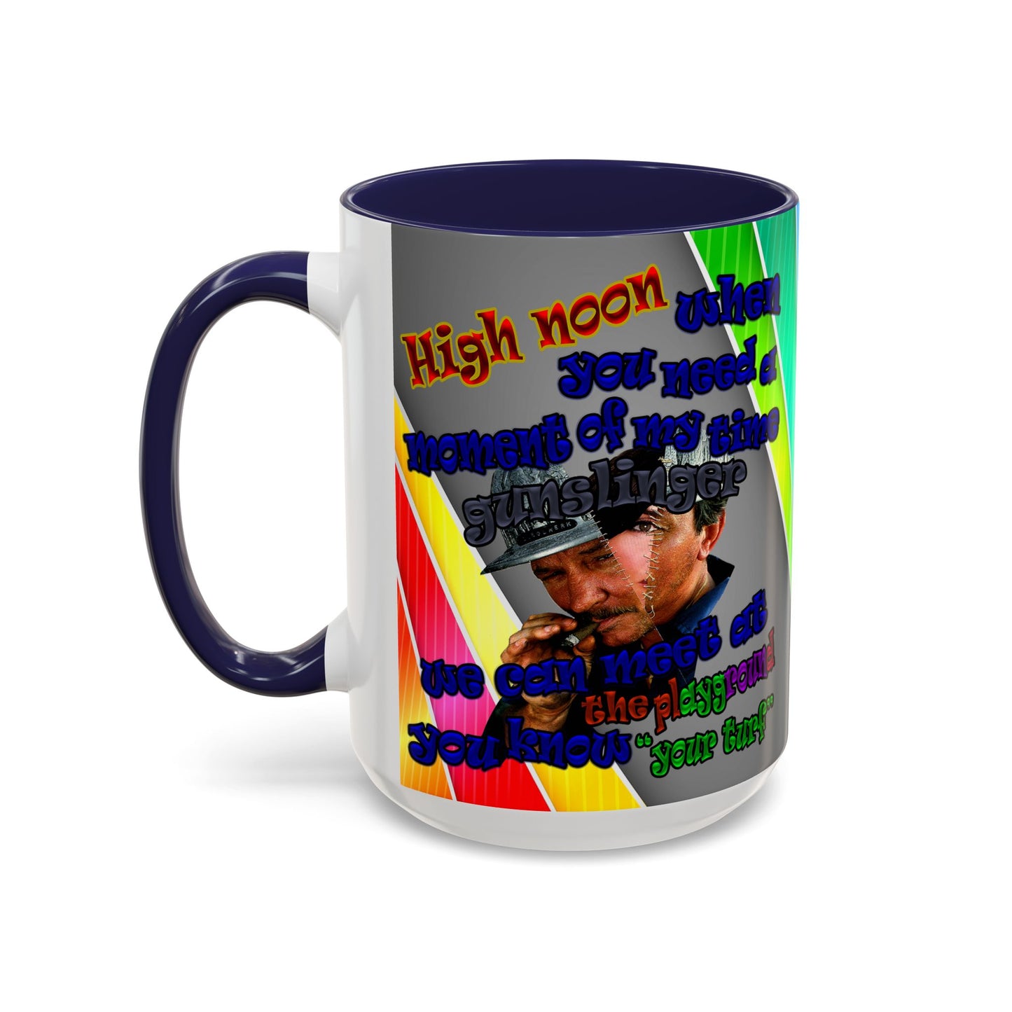 high noon - Accent Mug (rainbow split)