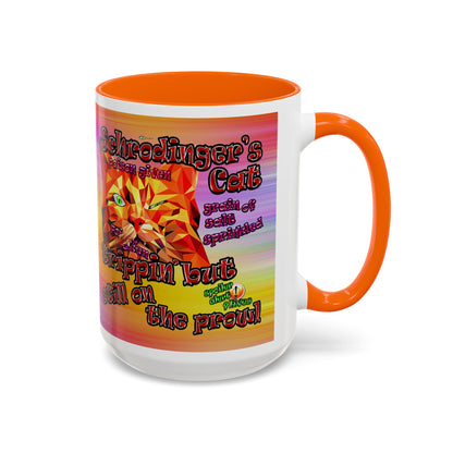 schrodinger's cat - Accent Mug (color blur)