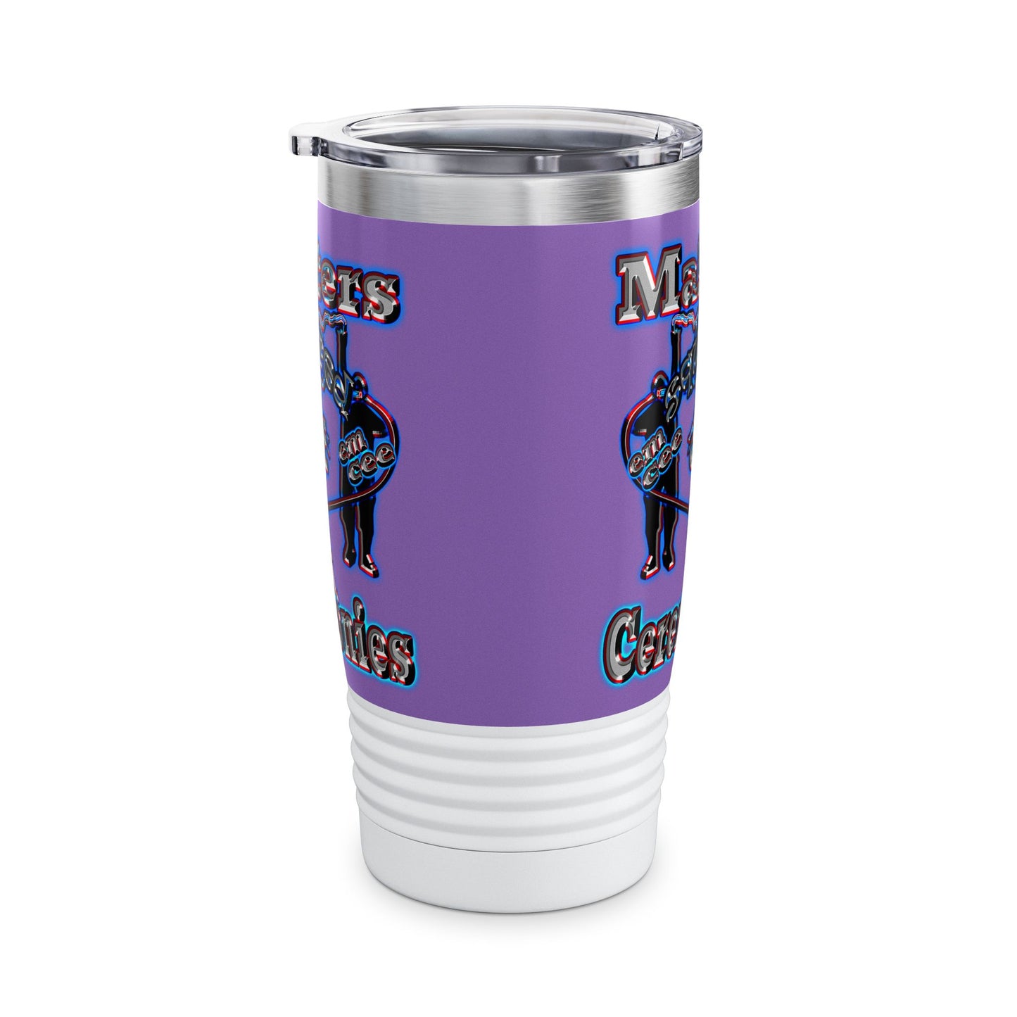 em cee squared - Ringneck Tumbler, 20oz (light purple)