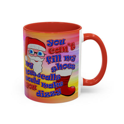 santa's shoes - Accent Mug (color blur)