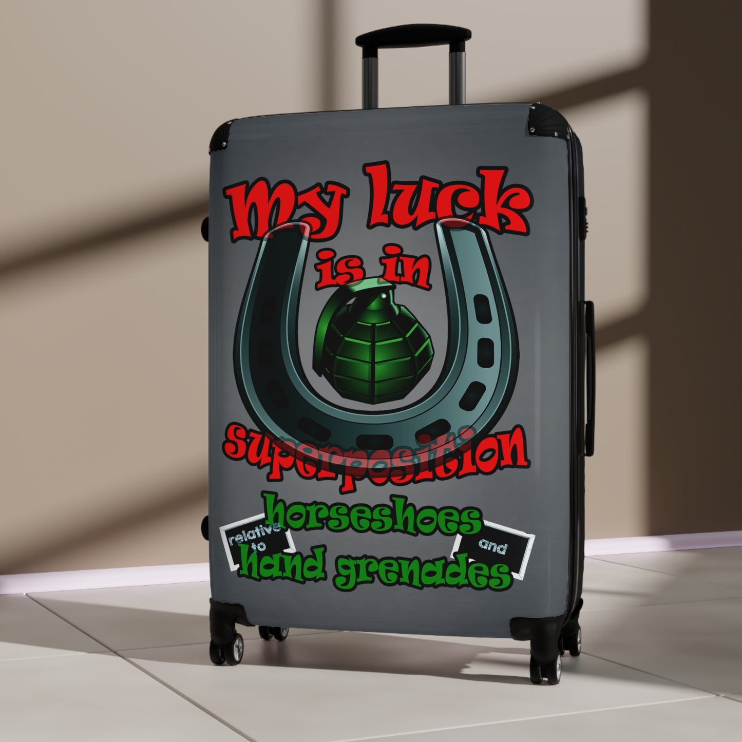 my luck - Suitcase (grey-light grey)