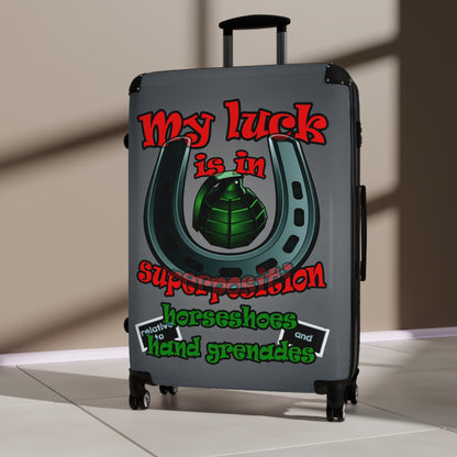 my luck - Suitcase (grey-light grey)