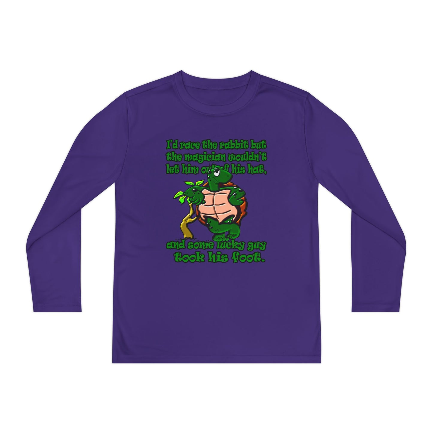 turtle race - Youth Long Sleeve Competitor Tee