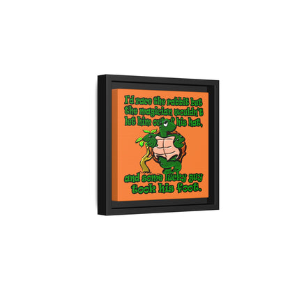 turtle race - framed canvas art (crusta)
