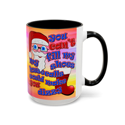 santa's shoes - Accent Mug (color blur)