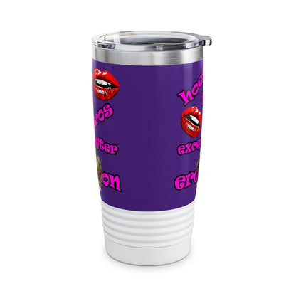 hoes b4 bros - Ringneck Tumbler, 20oz (purple)