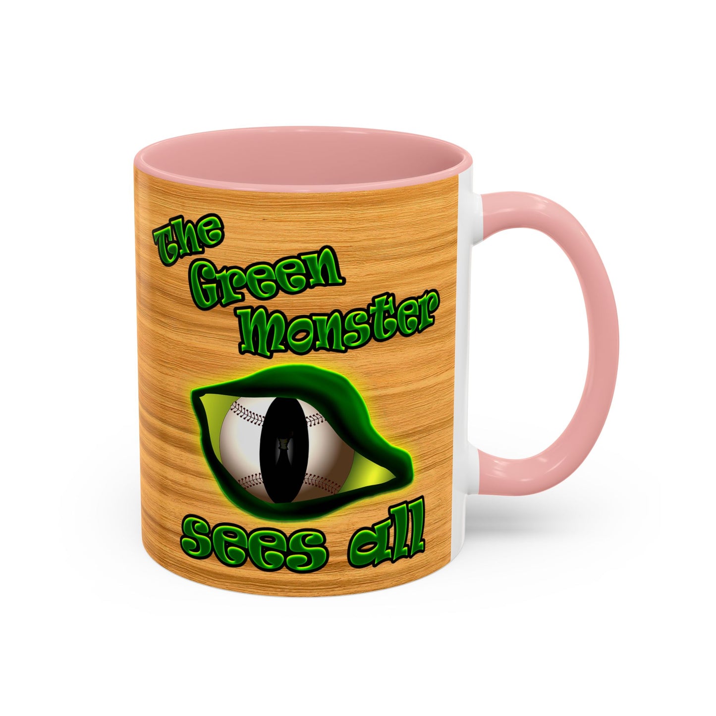 green monster - Accent Mug (butterscotch wood finish)