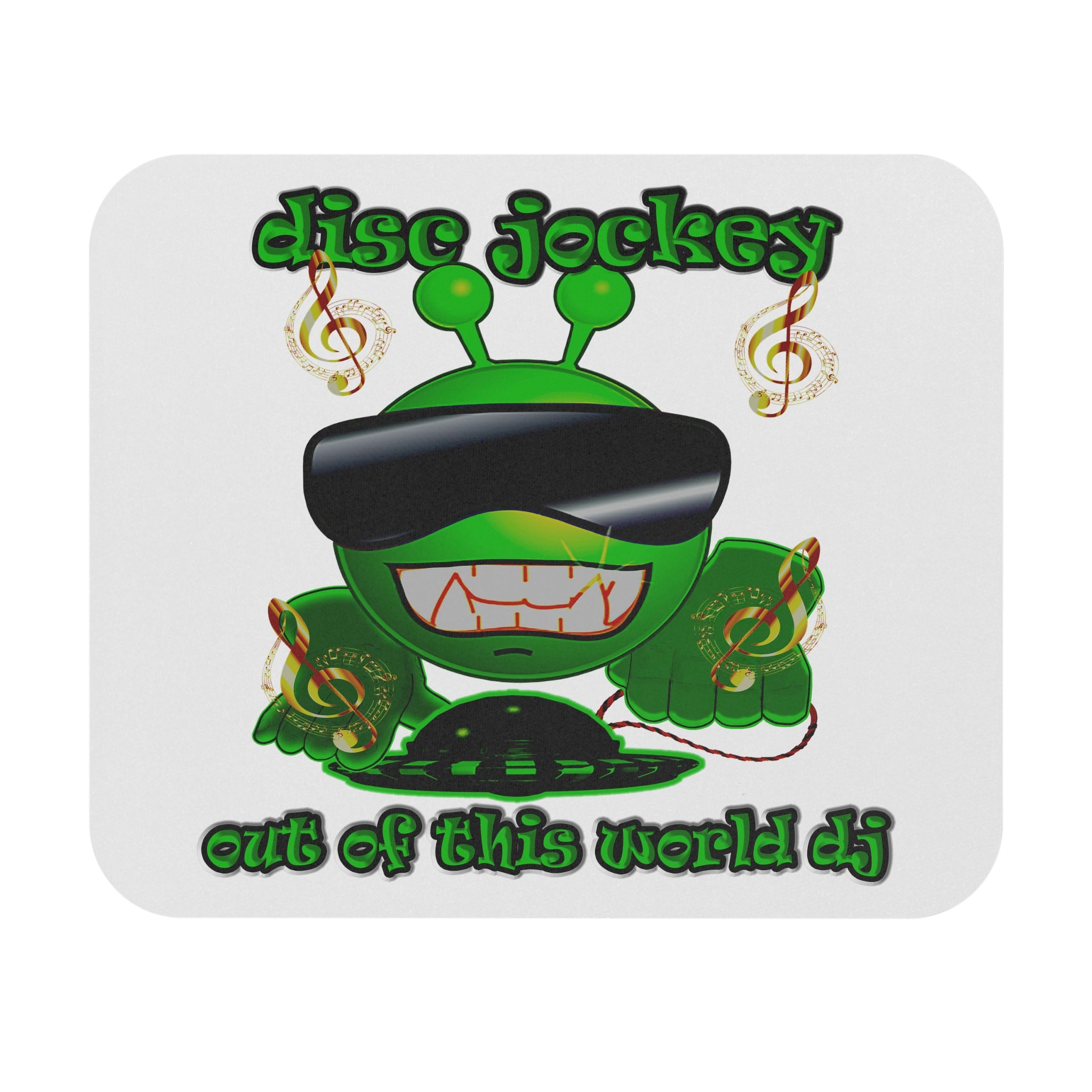 disc jockey - Mouse Pad (Rectangle) (white)