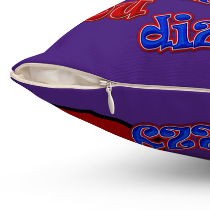 santa's shoes - Spun Polyester Square Pillow - (purple)