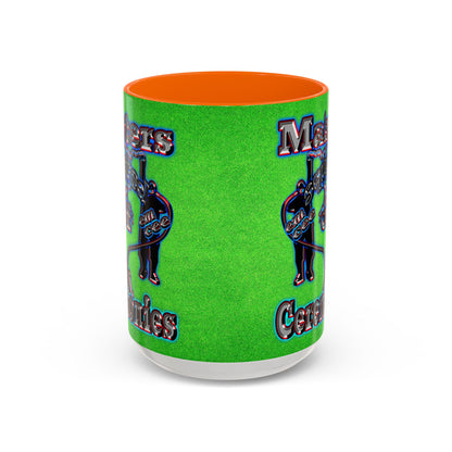 em cee squared - Accent Mug (green turf)