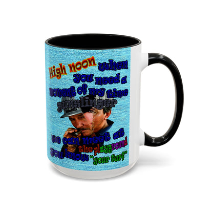 high noon - Accent Mug (faded blue)