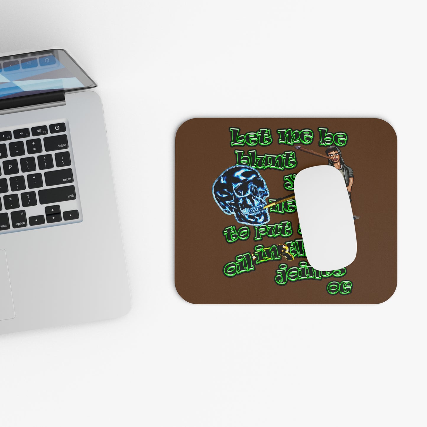 og - Mouse Pad (Rectangle) (brown)