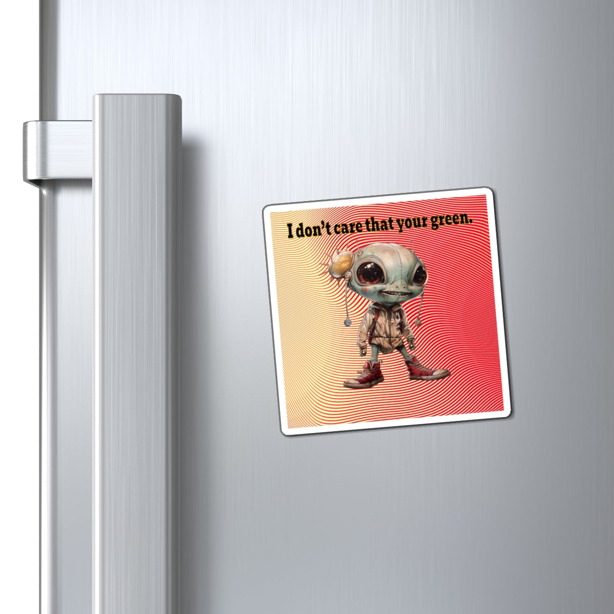 I don't care that your green - Magnets - (yellow-orange wave)